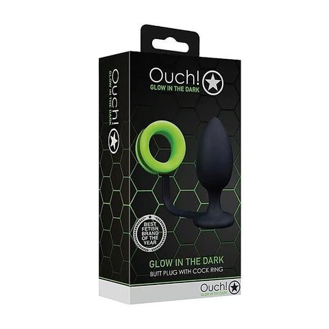 Glow-in-the-Dark Butt Plug by Shots Toys