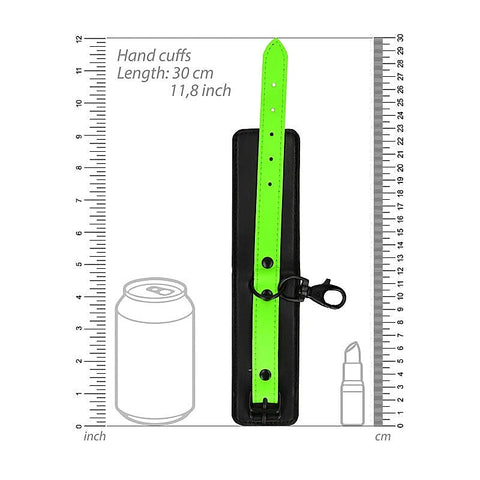 Glow in Dark Hand & Ankle Cuffs with Hogtie by Shots Toys