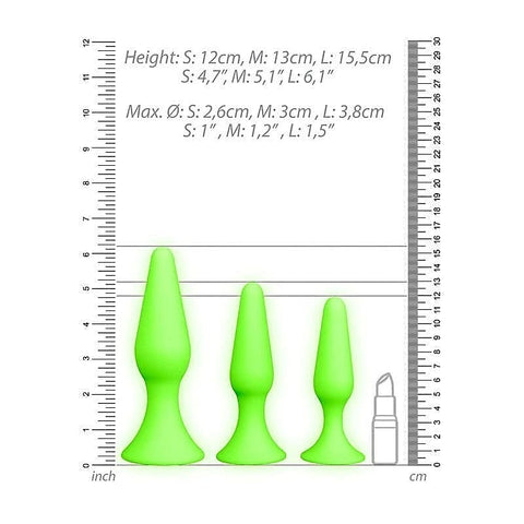 OUCH! Luminous Pleasure Plug by Shots Toys