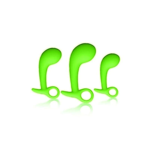 OUCH! Glow-in-Dark Prostate Pleasure Set by Shots Toys
