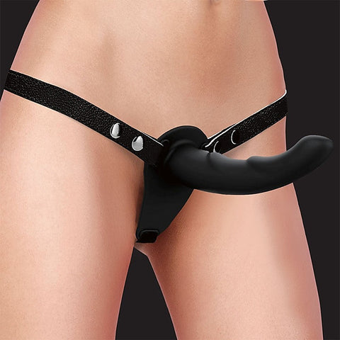 Dual Silicone Ridged Strap-On by Shots Toys