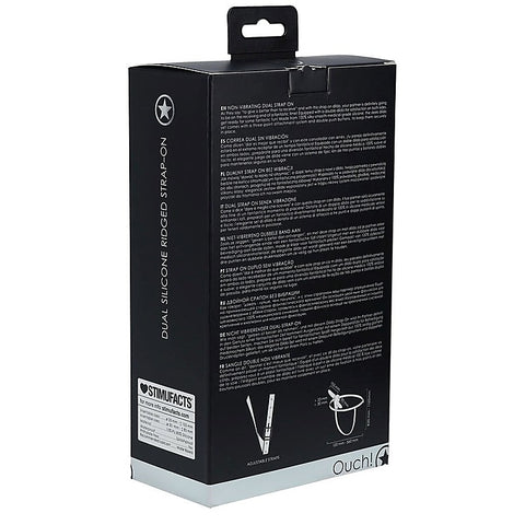 Dual Silicone Ridged Strap-On by Shots Toys