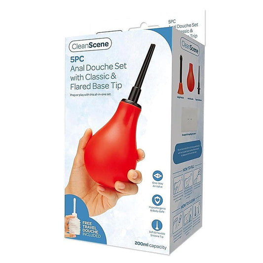 CleanScene 5 Piece Anal Douche Set by Xgen Products