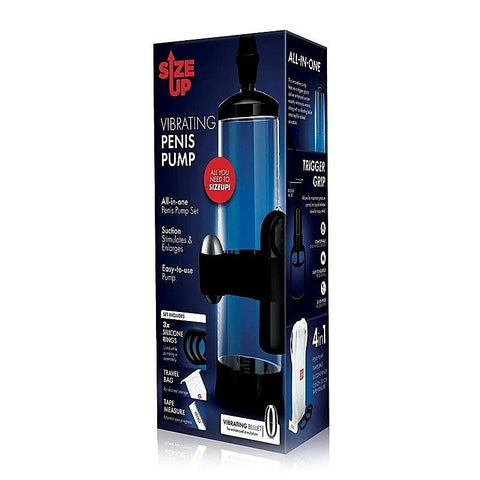 Size Up Vibrating Trigger Penis Pump by Xgen Products