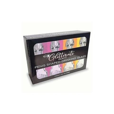 Penis Drinking Glasses - 4 Pack by Little Genie