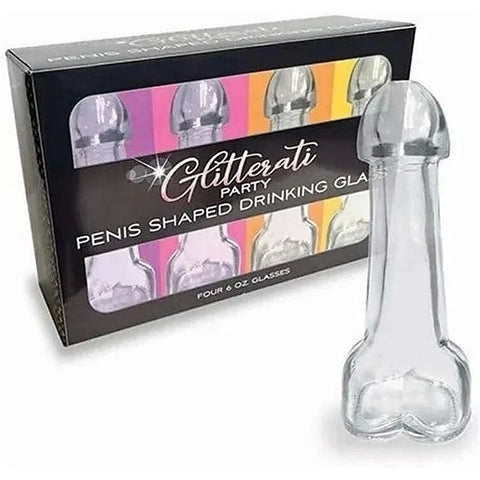 Penis Drinking Glasses - 4 Pack by Little Genie