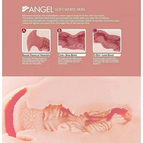 Mini Butt Angel 2 Dual Layer Male Masturbator by Kokos