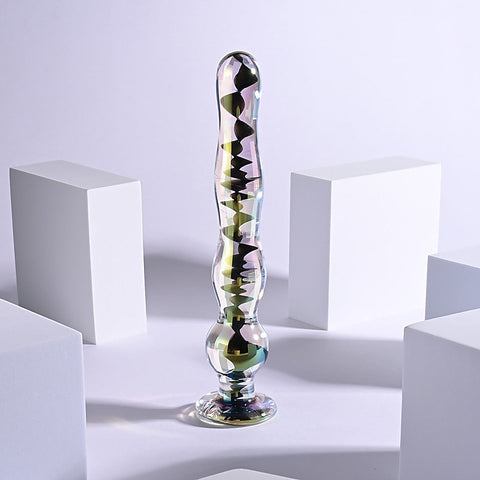 Playboy Pleasure JEWELS WAND Glass Dildo by Evolved