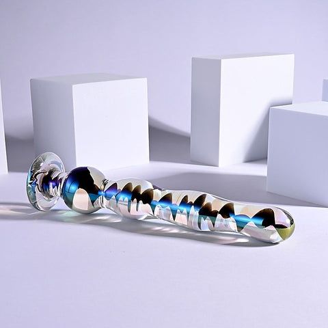 Playboy Pleasure JEWELS WAND Glass Dildo by Evolved
