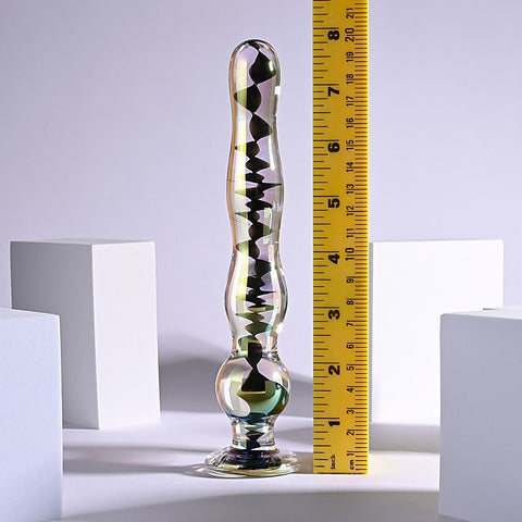Playboy Pleasure JEWELS WAND Glass Dildo by Evolved