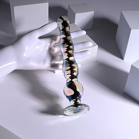Playboy Pleasure JEWELS WAND Glass Dildo by Evolved