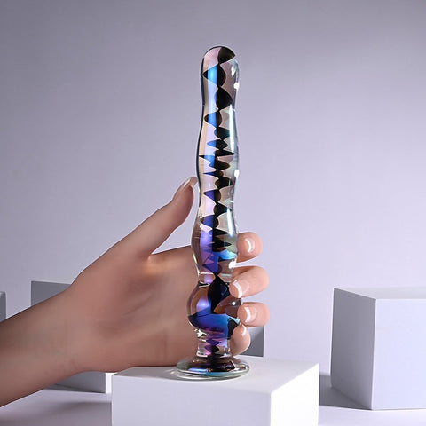 Playboy Pleasure JEWELS WAND Glass Dildo by Evolved