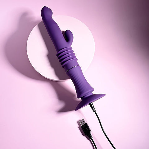 Hoppy Ending Thrusting Rabbit Vibrator by Evolved