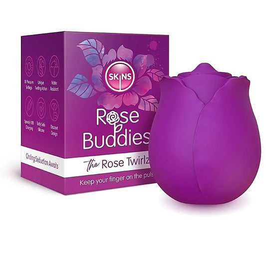 Rose Twirlz Silicone Vibrator by Skins Touch