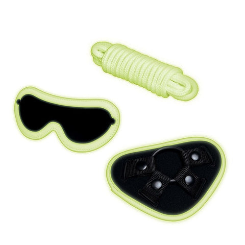 Radiant Bliss Glow-In-Dark 4pc Strap-On Set by Xgen Products