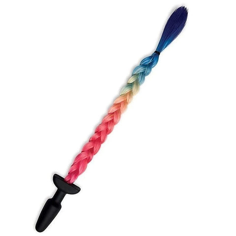 Furry Tales Silicone Rainbow Tail Butt Plug by Xgen Products