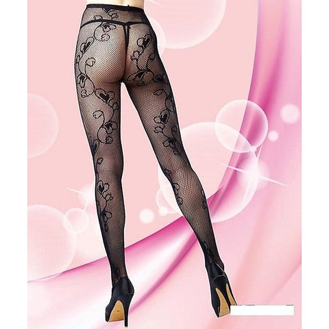 Mia Pantyhose Floral Design by Spotlight Hosiery