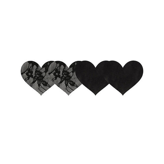 Satin and Lace Hearts Pasties by Xgen Products