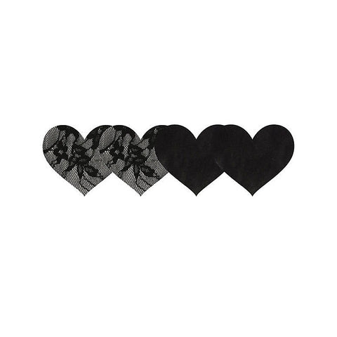 Satin and Lace Hearts Pasties by Xgen Products