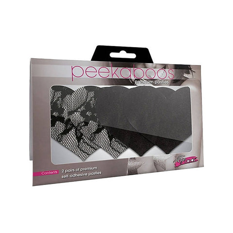Satin and Lace Hearts Pasties by Xgen Products