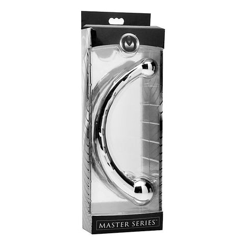 Chrome Crescent Dual Ended Dildo by XR Brands