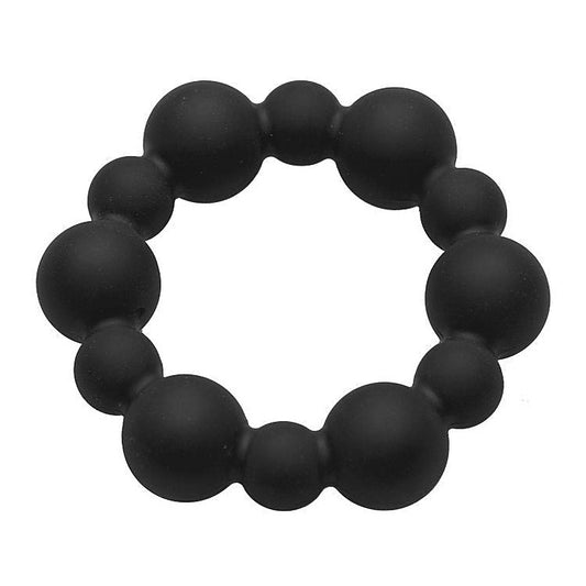 Shadow Silicone Beaded Cock Ring by XR Brands
