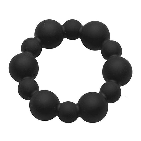 Shadow Silicone Beaded Cock Ring by XR Brands