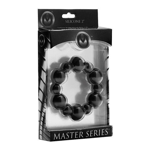 Shadow Silicone Beaded Cock Ring by XR Brands