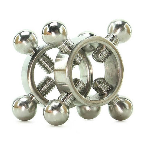 Rings Of Fire Stainless Steel Nipple Press Set by XR Brands