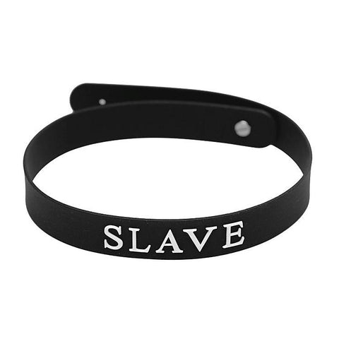 Slave Silicone Collar Black by XR Brands