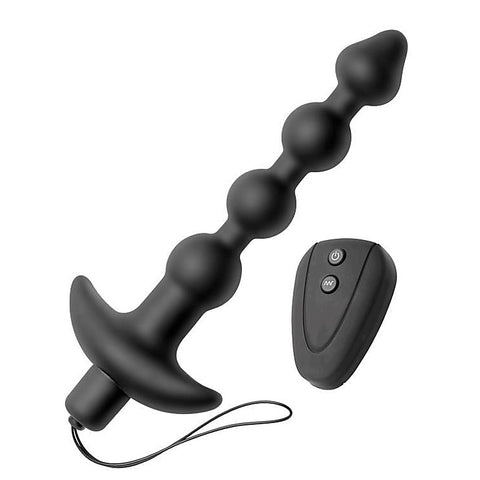 7 Speed Silicone Beaded Anal Vibe by XR Brands