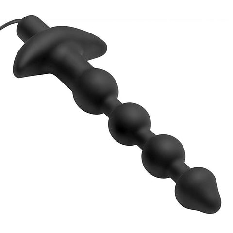 7 Speed Silicone Beaded Anal Vibe by XR Brands