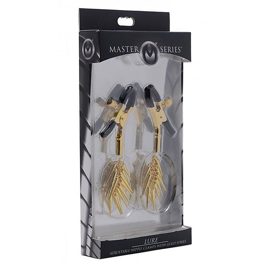 Adjustable Nipple Clamps With Gold Spikes by XR Brands
