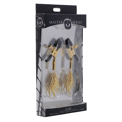 Adjustable Nipple Clamps With Gold Spikes by XR Brands
