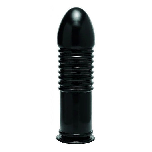 Enormass Ribbed Plug With Suction Base by XR Brands