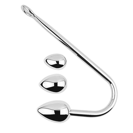 Stainless Steel Anal Hook and Plug Set by BDStyle
