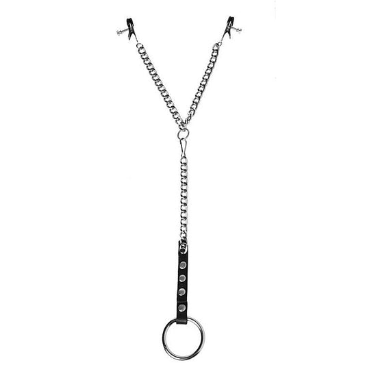 Nipple Clamps And Cock Ring Set by XR Brands