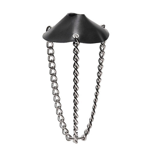 Leather Parachute Ball Stretcher Steel by XR Brands