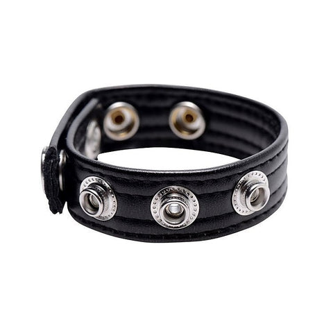 Strict Speed Snap PU Leather Cock Ring by XR Brands