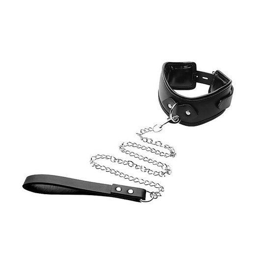 Padded Locking Posture Bondage Collar by XR Brands