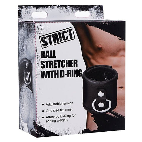 Strict Ball Stretcher with D-Cock Ring by XR Brands