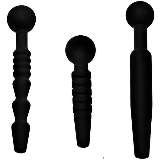 Flexible Silicone Penis Plug Trio by XR Brands