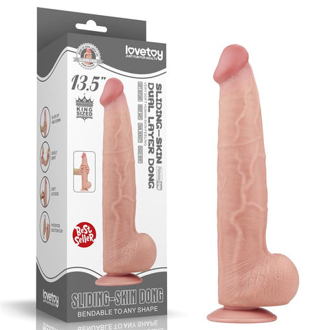 13.5 Inch King Sized Dual Layer Suction Dong by Lovetoy