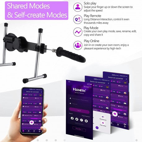 Mini Pro Mains Powered App Control Sex Machine By Hismith