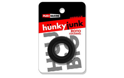 Roto Grooved Gripper Ribbed Cock Ring by Hunkyjunk