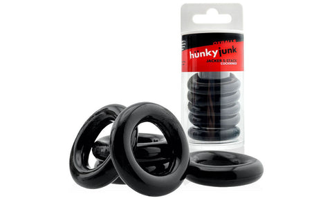 Jacker Stack 5 Piece Strong Cock Ring Set by Hunkyjunk