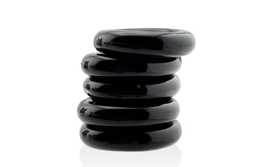 Jacker Stack 5 Piece Strong Cock Ring Set by Hunkyjunk