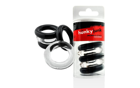 Jacker Stack 5 Piece Strong Cock Ring Set by Hunkyjunk