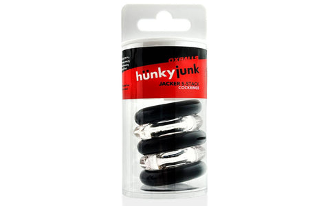 Jacker Stack 5 Piece Strong Cock Ring Set by Hunkyjunk
