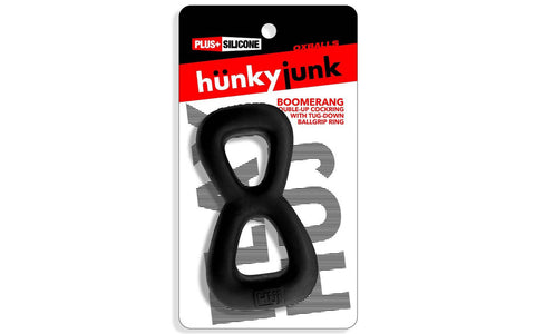 Boomerang Double Cockring Ball Stretcher by Hunkyjunk